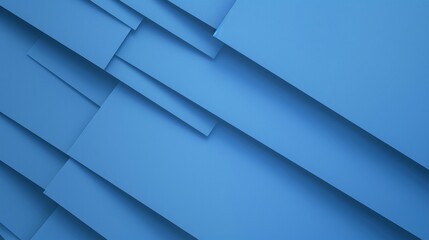 Stylish Blue Layered Background for Presentations Generative AI