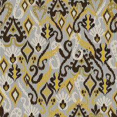 abstract seamless motif fabric patterns, abstract ikat, carpet, fabric, batik	