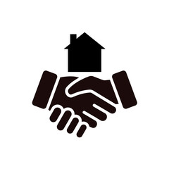 Land Acquisition , house sale. Icon line vector illustration