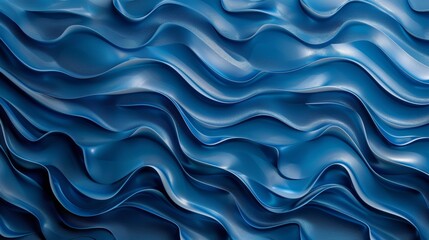 Obraz premium Ocean Wave Pattern Background for Presentation Generative AI