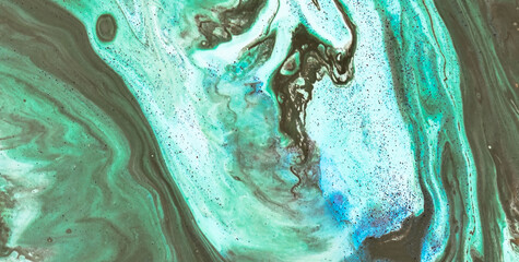 Ink Symphony: Embracing the Mystical Aura of Liquid Art in Oil