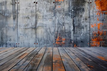 Industrial Chic Background for Modern Presentations Generative AI