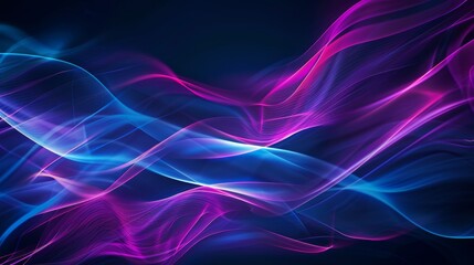 Obraz premium Cosmic Waves Motion Background for Space Presentations Generative AI