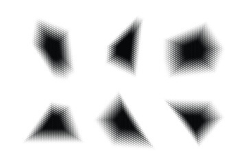 Halftone Triangle Pattern, Reprographic Technique for Simulating Background Set Minimal Style Dynamic Wallpaper