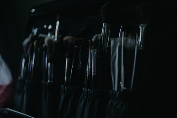 set of make up brushes in the bag