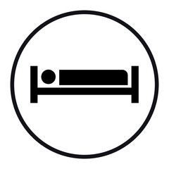 Person on bed icon png 
