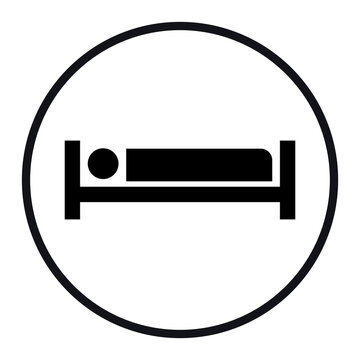 Person on bed icon png 