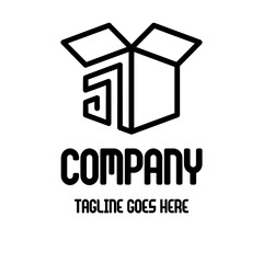 Arrow box logo design