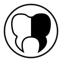 tooth icon vector illustration