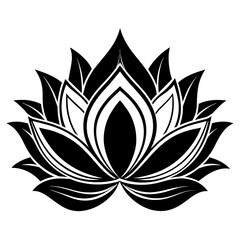 lotus-flower-plant-logo design 