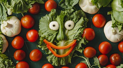 "Fresh and Colorful: Vibrant Vegetable Medley on Display - A Feast for the Eyes and the Palate!"