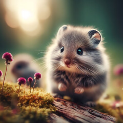 hamster in a garden