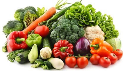 "Fresh and Colorful: Vibrant Vegetable Medley on Display - A Feast for the Eyes and the Palate!"