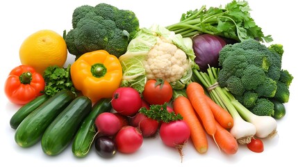 "Fresh and Colorful: Vibrant Vegetable Medley on Display - A Feast for the Eyes and the Palate!"
