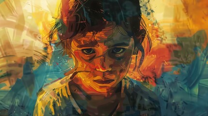 Celebrate International Day for Innocent Children Victims of Aggression with a captivating art video illustration