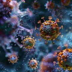 Medicine and Science: Virus Artwork