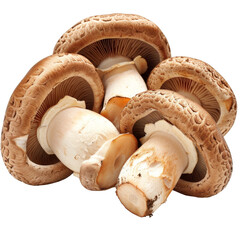 Fresh Sliced Brown Mushrooms on White, Perfect for Cooking and Garnishing Dishes