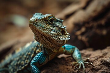 lizard face, Beautiful wildlife of creation, lizard, Ai generated