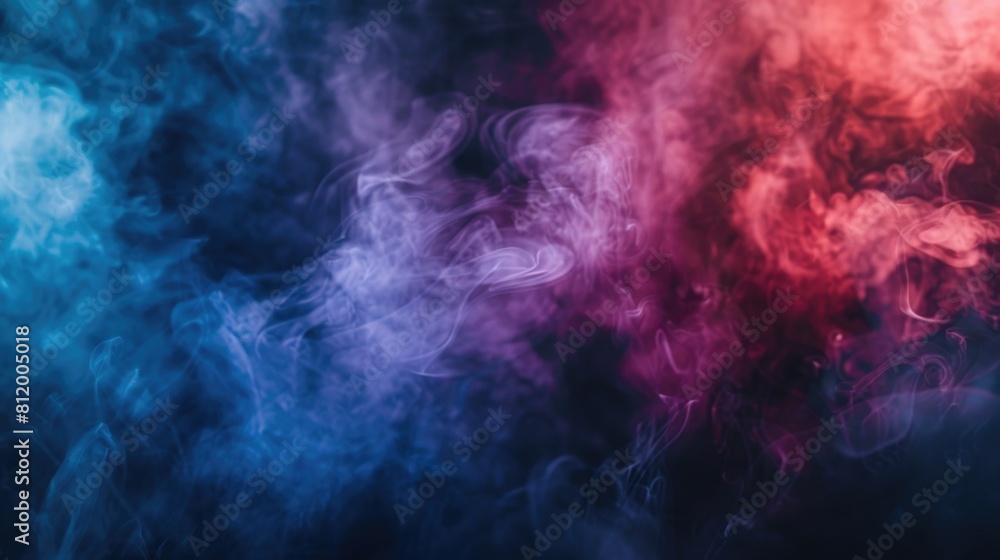 Poster close-up shot of smoke on a black background. perfect for design projects and artistic concepts