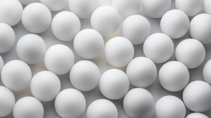 Abstract white ping-pong ball background