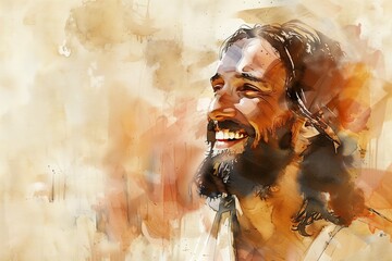 Jesus Portrait, Jesus Smiling