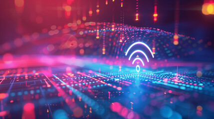 Fototapeta premium Abstract Neon Lights - Background