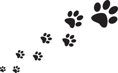 Paw Prints Silhouettes
