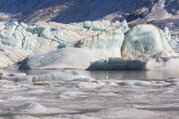 Lake in glacier
