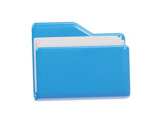 Folder icon 3d render illustration