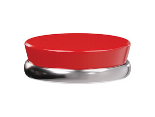 Button icon 3d render illustration