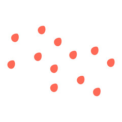 Abstract Dotted Organic Shape