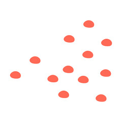 Abstract Dotted Organic Shape