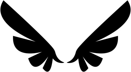 Wing  icon,Wing  badge,Eagle Wing. Vector