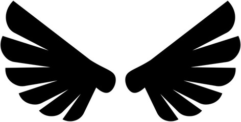 Obraz premium Wing icon,Wing badge,Eagle Wing. Vector