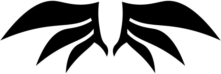 Wing  icon,Wing  badge,Eagle Wing. Vector