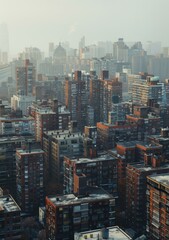 Fototapeta premium A large number of residential buildings in the city