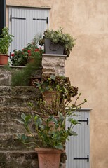 Naklejka premium balcony with flowers