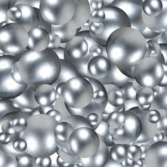 Abstract background of silver balls. Template for presentation. Design element. eps 10