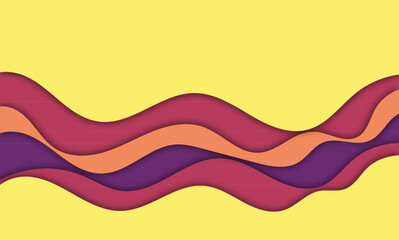 Abctract paper cut shapes. Background for menu, card, banner, poster, flyer. Vector stock illustration. eps 10