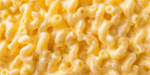 Close-up Creamy Mac and cheese texture background. 