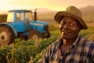 A black south african farmer