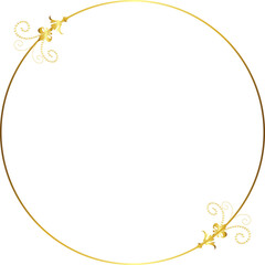 Circle frame gold frames Picture Frame luxury golden frame gold picture frame golden border vector framework banner Gilded Frame Ornate decoration decorative element template isolated background frame