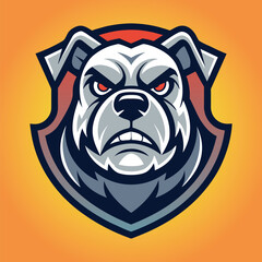 Bulldog vector bulldog mascot logo design