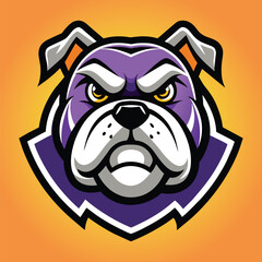 Bulldog vector bulldog mascot logo design