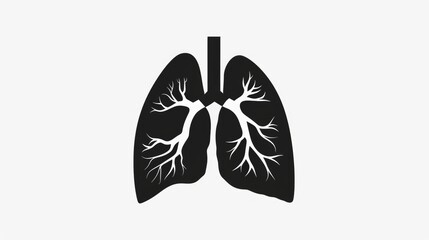 An artistic depiction of human lungs. Suitable for medical or educational projects
