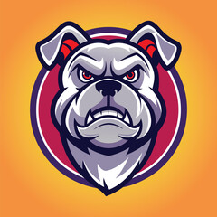 Bulldog vector bulldog mascot logo design