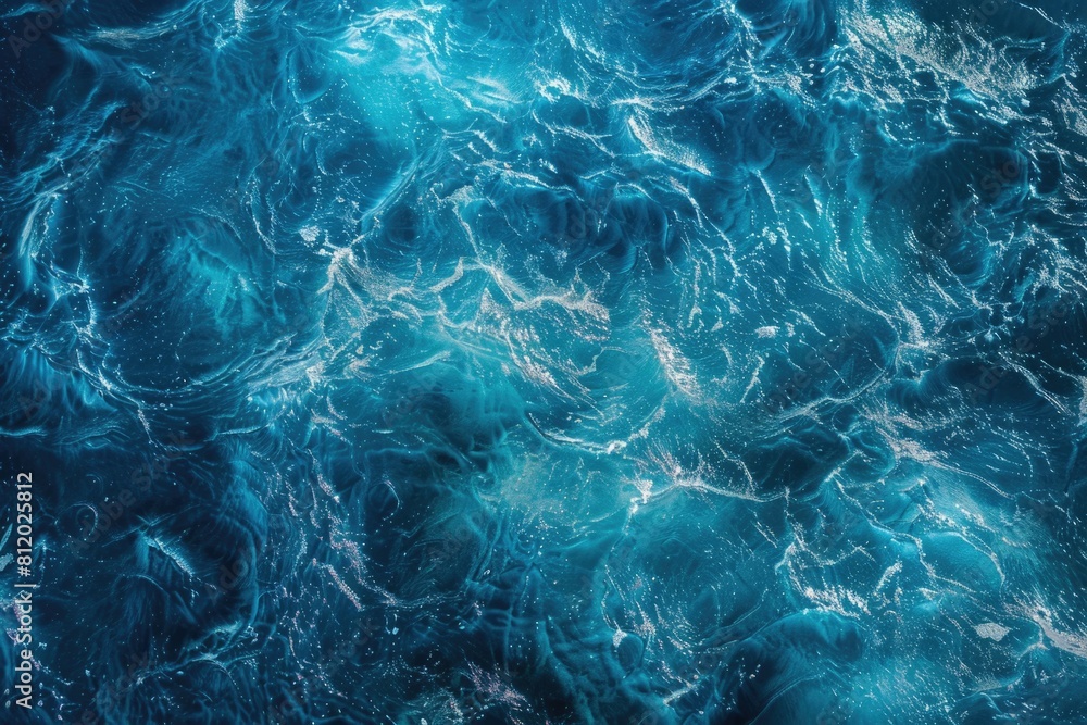 Aufkleber a close up view of a body of water with waves. suitable for nature and relaxation concepts