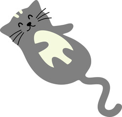 Cute Cat Illustration Element
