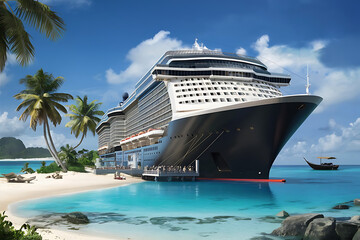 cruise ship in the sea