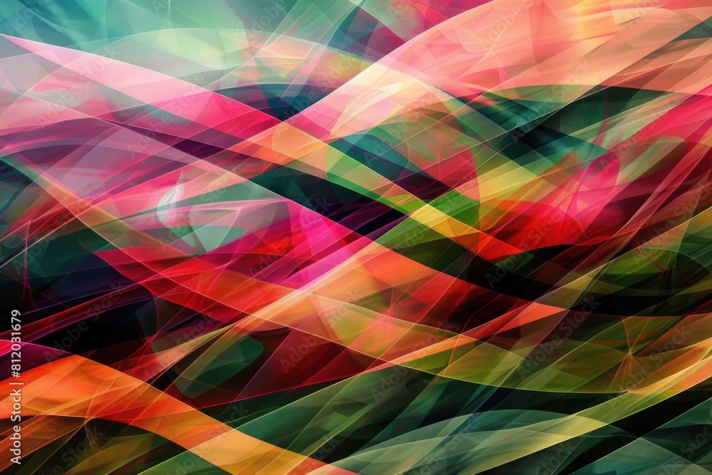 Poster Vibrant abstract background with wavy lines, perfect for design projects